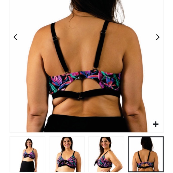 NWT Heat Paradise Nights Womens Bikini High Waist Two Piece Swimsuit 24W PLUS - Picture 11 of 13